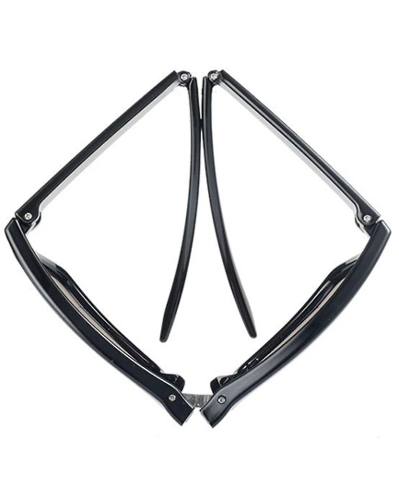 Hobie Men's Imperial Shiny Black & Copper 2" Foldable Polarized Reader Glasses