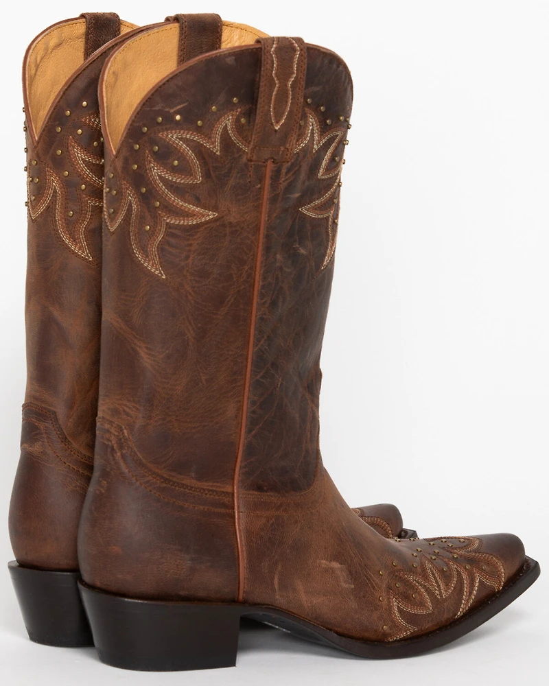 Shyanne Women's Studded Wing Tip Cowgirl Boots - Snip Toe