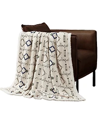 HiEnd Accents Arrow Campfire Sherpa Throw