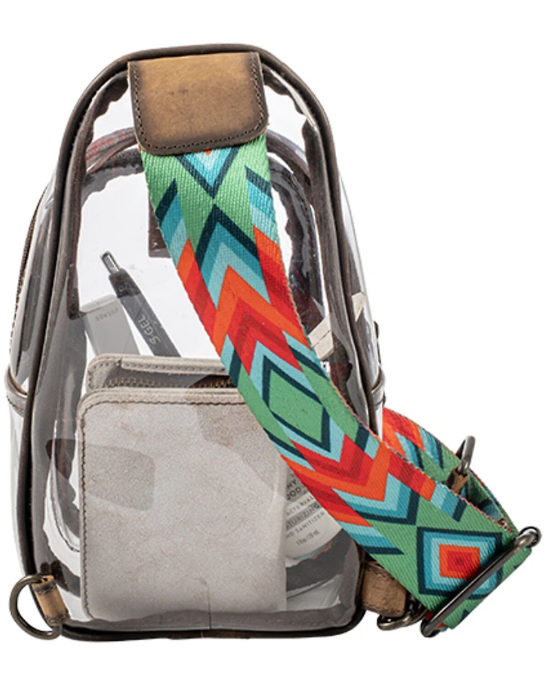 STS Ranchwear Women's Sojourner Clear Stadium Sling Bag