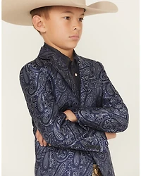 Rock & Roll Denim Boys' Paisley Print Blazer