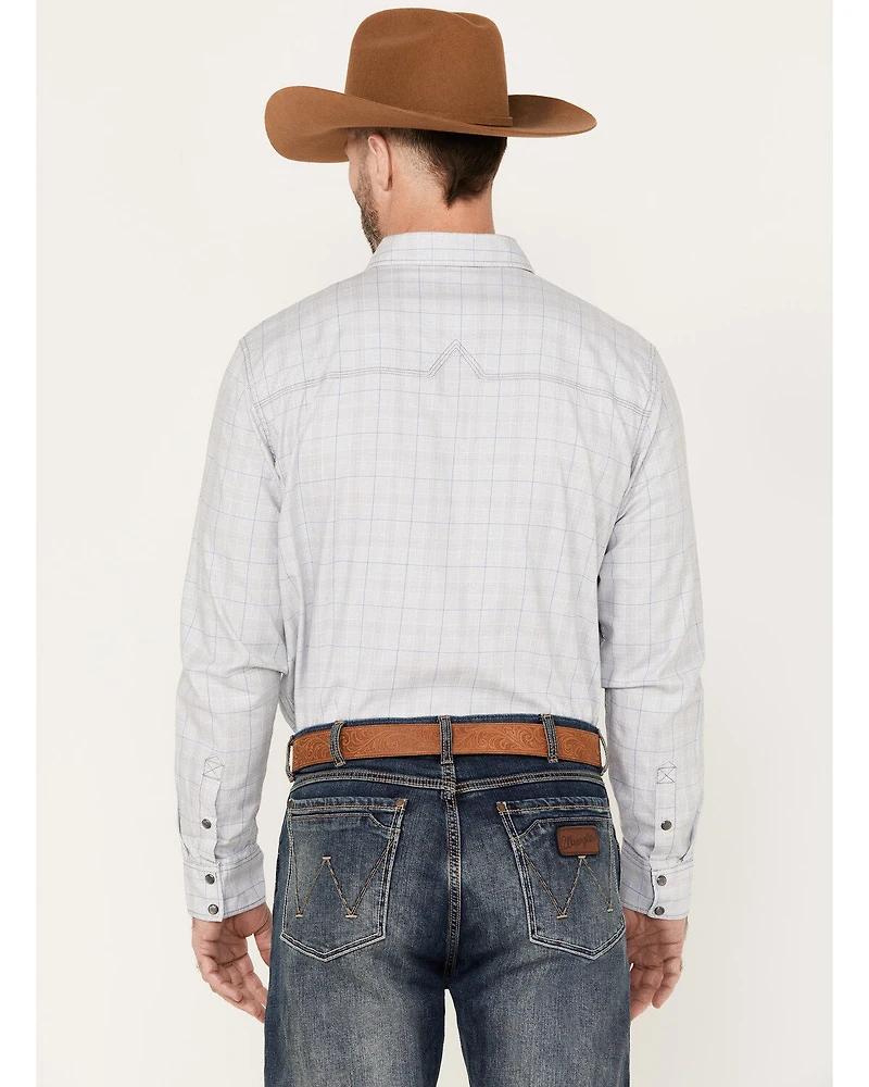 Moonshine Men's Classy Malange Print Long Sleeve Snap Western Shirt
