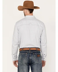 Moonshine Men's Classy Malange Print Long Sleeve Snap Western Shirt