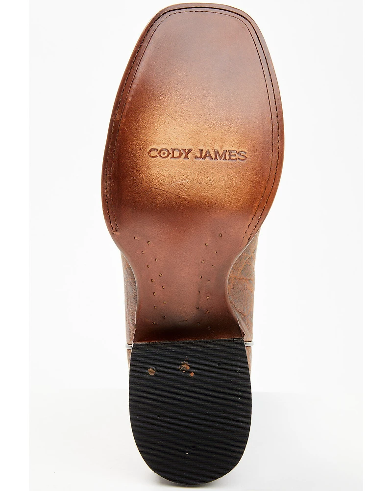 Cody James Men's Elephant Print Western Boots - Broad Square Toe