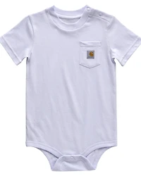 Carhartt Infant Girls' Short Sleeve Pocket Onesie