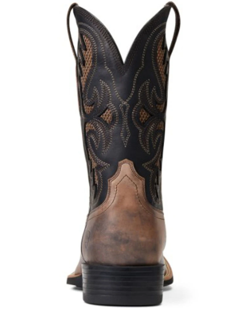 Ariat Men's Tally Ink Sport Frisco VentTEK Leather Performance Western Boot - Broad Square Toe
