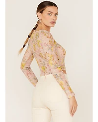 Free People Women's Angelina Floral Print Crop Top