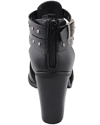 Milwaukee Performance Women's Platform Heel Studded Strap Sandals