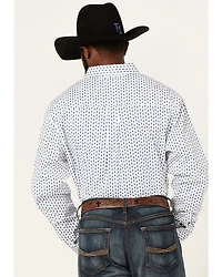 RANK 45® Men's Trained Geo Print Long Sleeve Button-Down Western Shirt