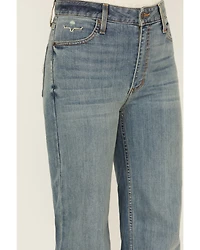 Kimes Ranch Women's Olivia Medium Wash High Rise Wide Leg Jeans