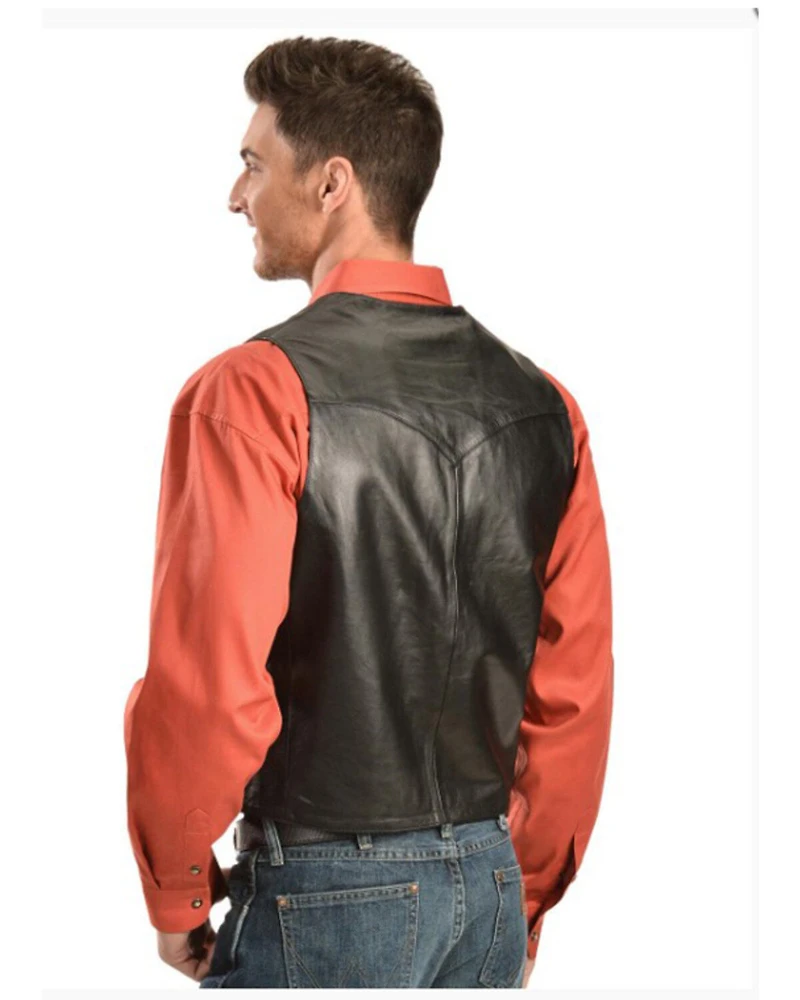 Scully Men's Basic Lambskin Vest