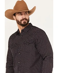 Moonshine Spirit Men's Cat Geo Print Long Sleeve Western Snap Shirt