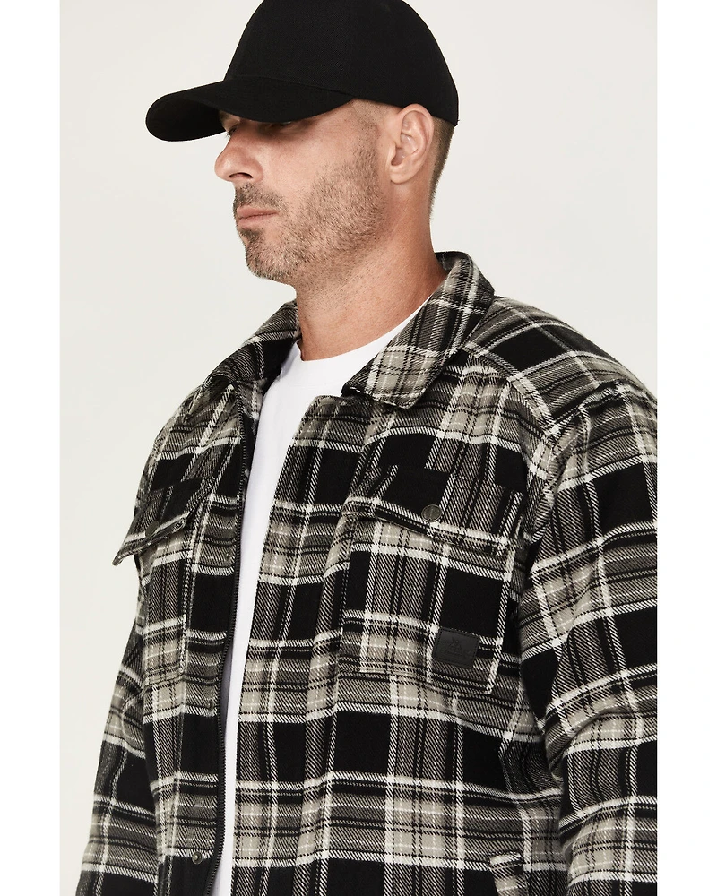 Thorogood Men's Merrill Heavyweight Plaid Print Berber Lined Shirt Jacket