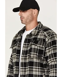 Thorogood Men's Merrill Heavyweight Plaid Print Berber Lined Shirt Jacket