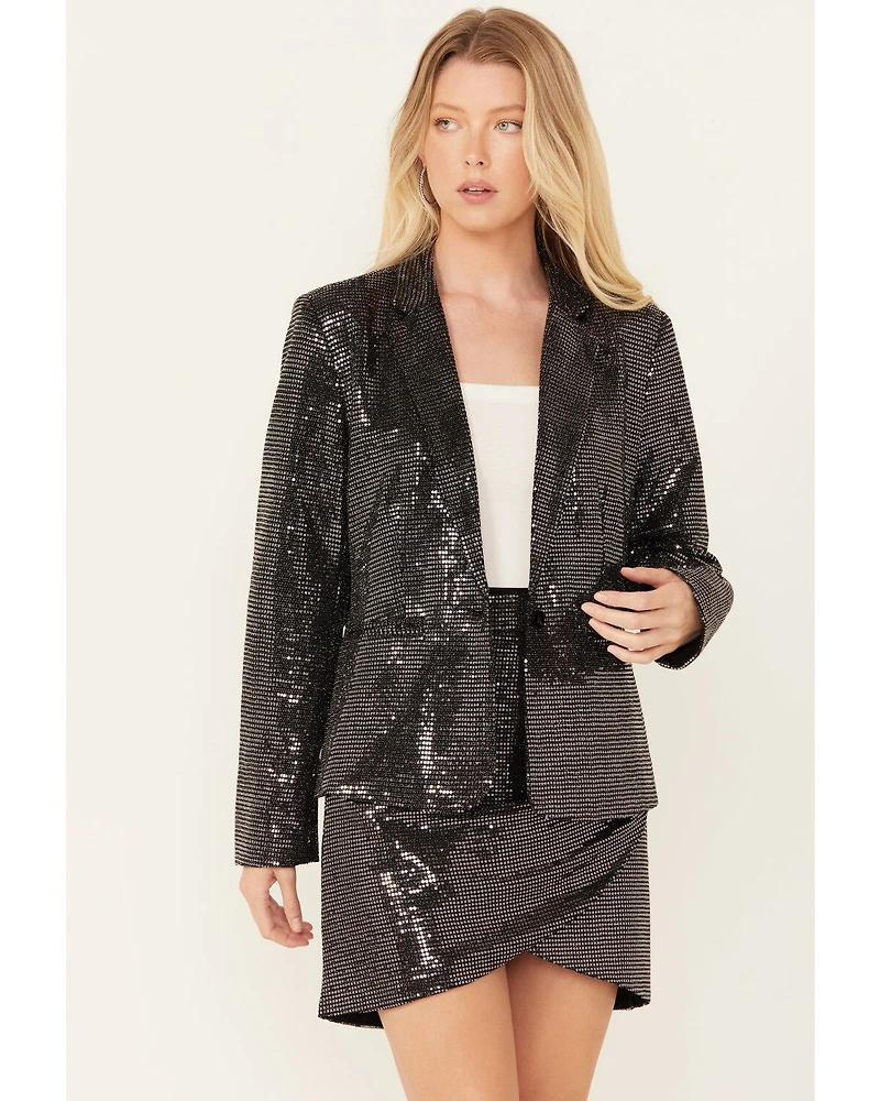 Molly Bracken Women's Sequins Blazer