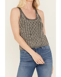 Free People Women's High Tide Cable Knit Sweater Tank