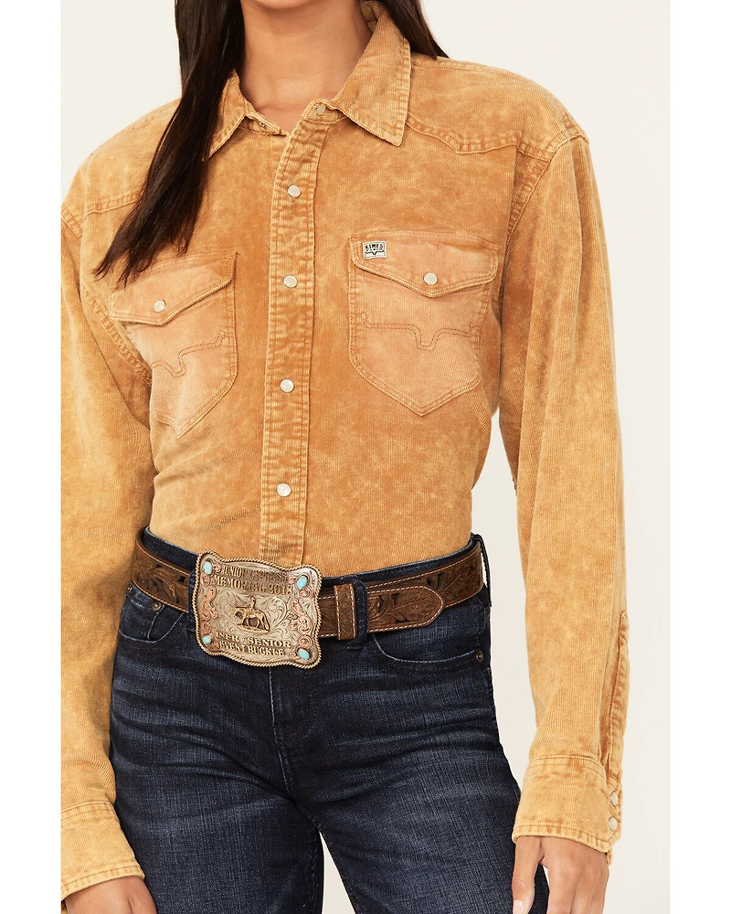 Kimes Ranch Women's Dixon Corduroy Long Sleeve Snap Western Shirt