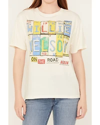 Day Dreamer Women's Willie Nelson On The Road Short Sleeve Graphic Tee