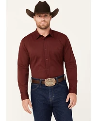 RANK 45® Men's Logo Long Sleeve Button-Down Performance Western Shirt