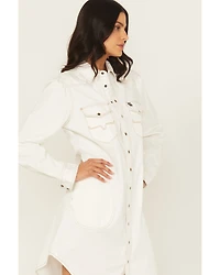 Kimes Ranch Women's Rox Long Sleeve Snap Cropped Western Mini Dress