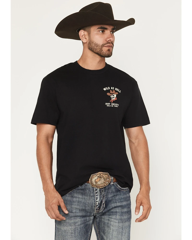 Riot Society Men's Wild As Hell Short Sleeve Graphic T-Shirt