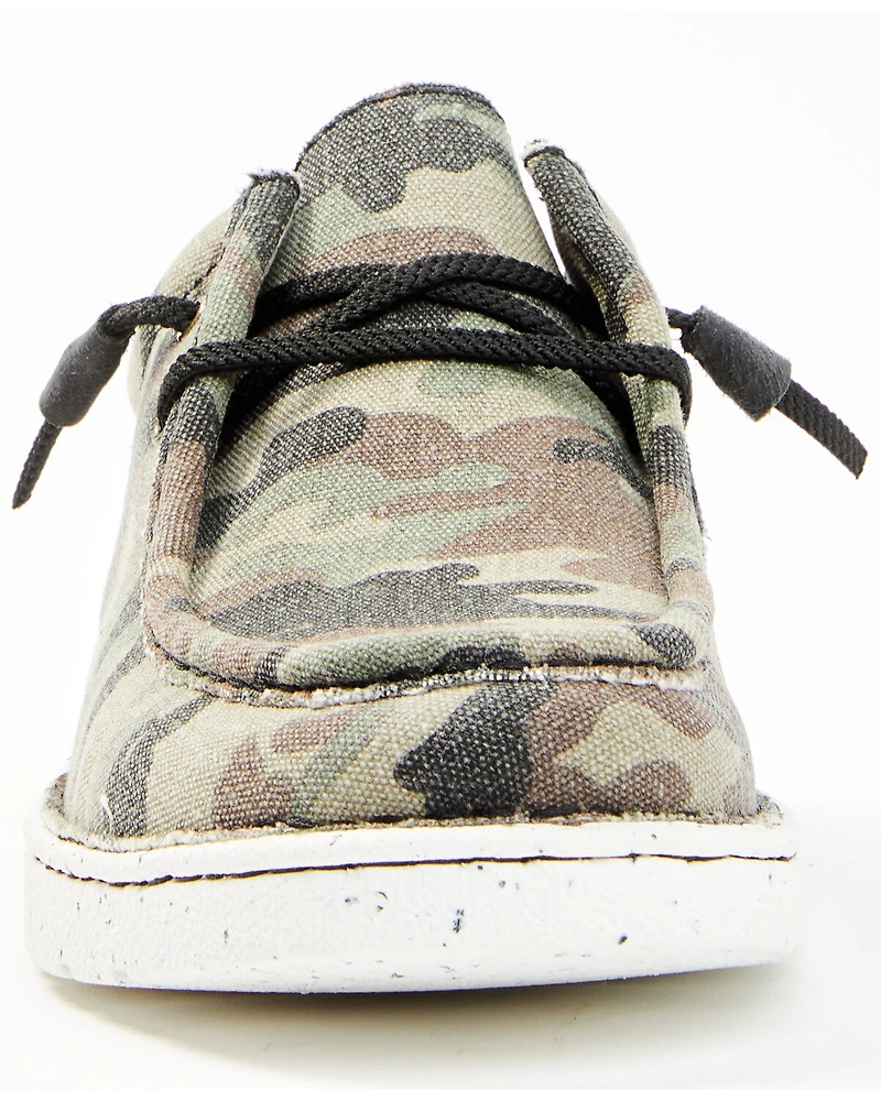 Justin Men's Hazer Camo Print Casual Slip-On Shoes - Moc Toe