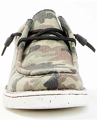 Justin Men's Hazer Camo Print Casual Slip-On Shoes - Moc Toe