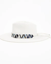 Nikki Beach Women's Andros Australian Straw Western Fashion Hat