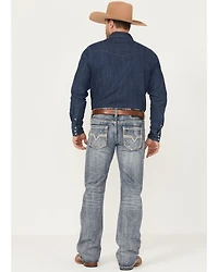 Rock & Roll Denim Men's Pistol Medium Wash Bootcut Jeans