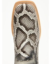 Tanner Mark Men's Exotic Python Western Boots - Broad Square Toe