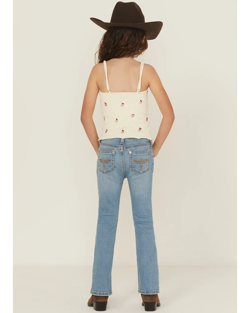 Shyanne Little Girls' Light Wash Shayla Bootcut Stretch Denim Riding Jeans