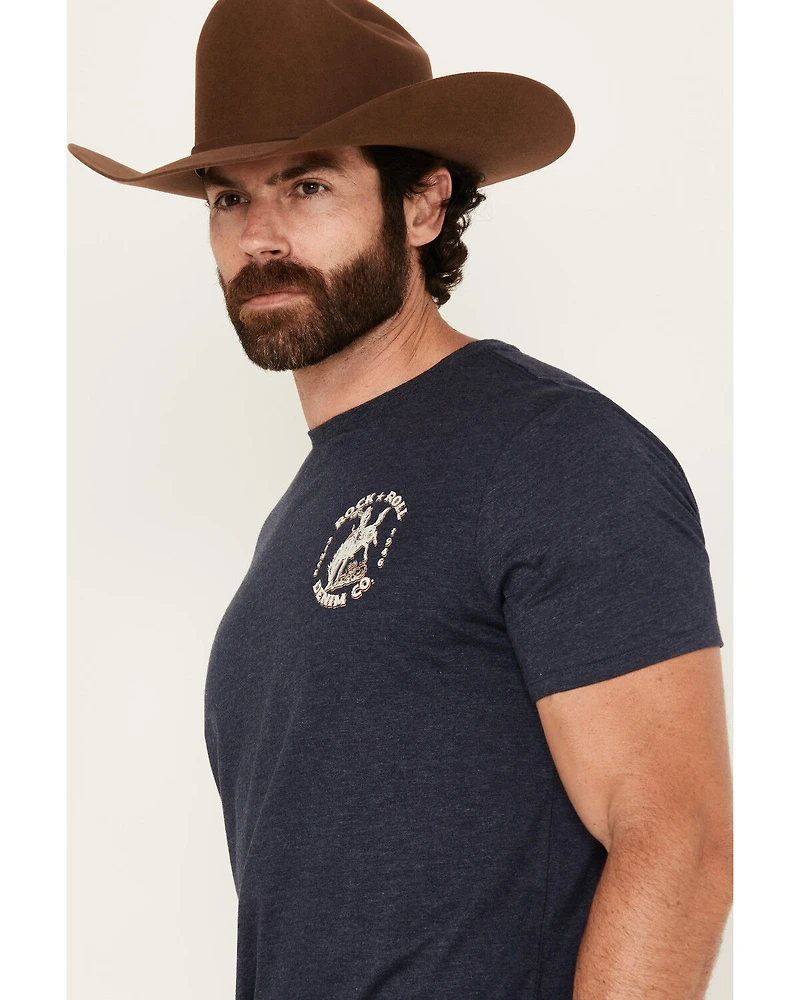 Rock & Roll Denim Men's Bronco Short Sleeve Graphic T-Shirt