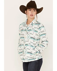 RANK 45® Women's Southwestern Print Quilted Shacket