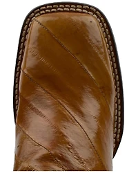 Dan Post Women's Exotic Eel Skin Western Boot - Broad Square Toe