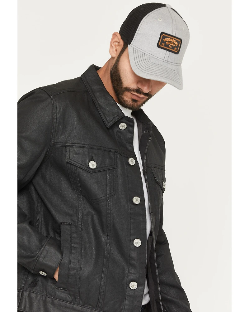 Moonshine Spirit Men's Coated Denim Jacket