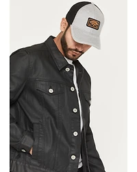 Moonshine Spirit Men's Coated Denim Jacket