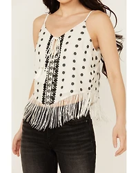Idyllwind Women's Sunnett Embroidered Fringe Hanky Hem Tank