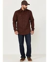 Cody James Men's FR Tartan Plaid Print Long Sleeve Snap Work Shirt