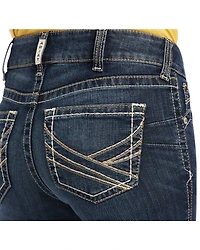 Ariat Women's R.E.A.L. Medium Wash Mid Rise Lexi Slim Stretch Bootcut Jeans - Plus