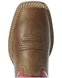 Ariat Little Girls' Homestead VentTEK Western Boots - Broad Square Toe