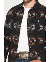 Pendleton Men's Bay City Multicolored Print Sherpa Lined Snap Jacket