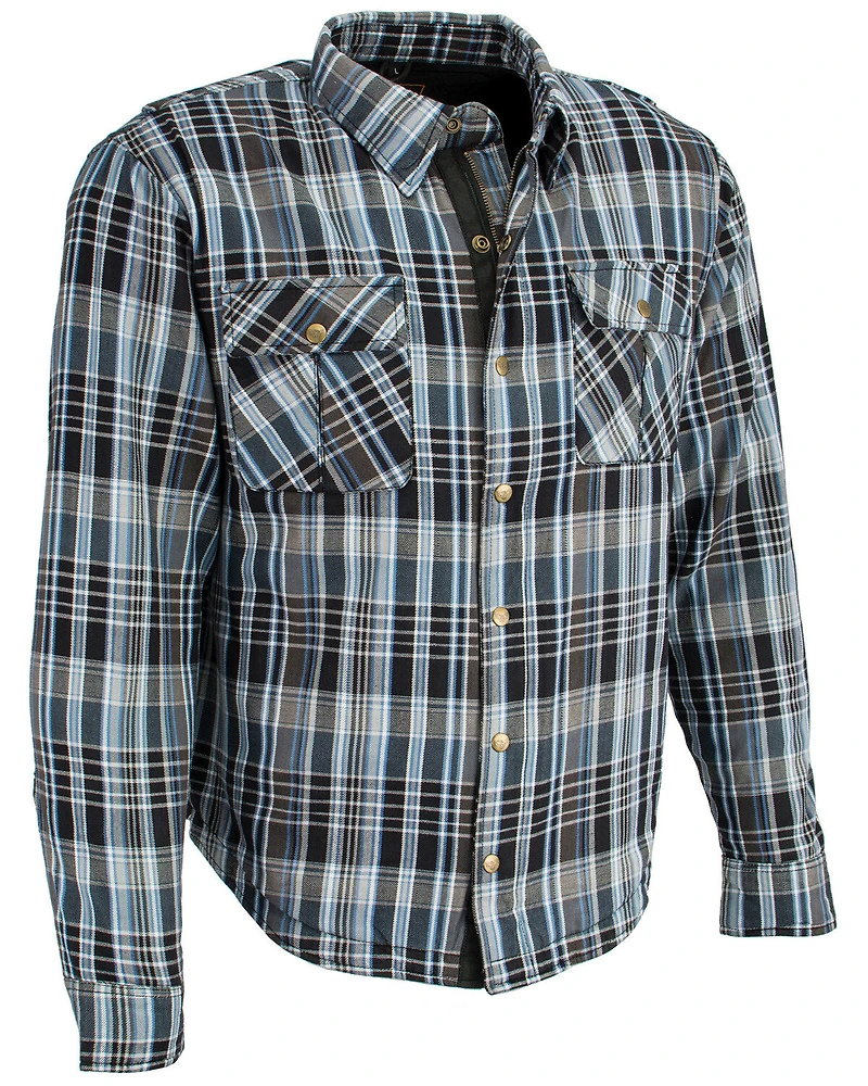 Milwaukee Performance Men's Aramid Reinforced Flannel Biker Shirt - Big & Tall