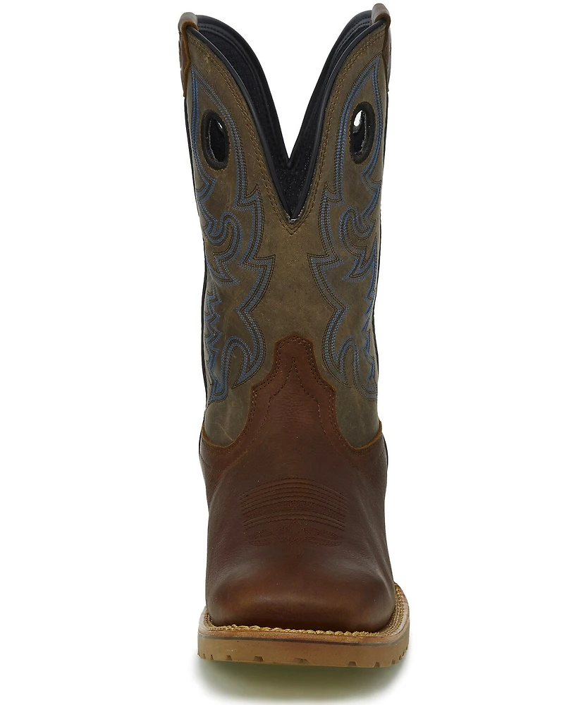 Justin Men's Marshal Waterproof Western Work Boots - Square Toe