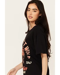 Wrangler X Diamond Cross Ranch Women's Wild Bear Short Sleeve Graphic Tee