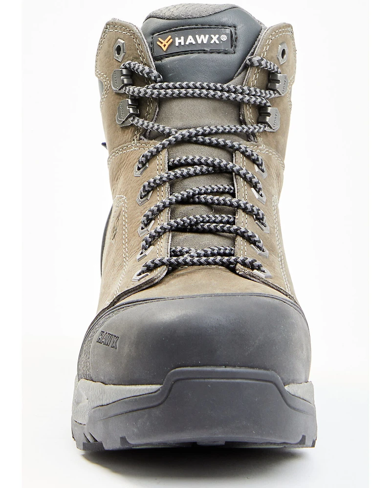 Hawx Men's 6" Lace-To-Toe Tychee Deep Seated Waterproof Comp Work Boots - Soft Toe