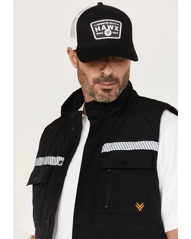 Hawx Men's Reflective Insulated Canvas Work Vest