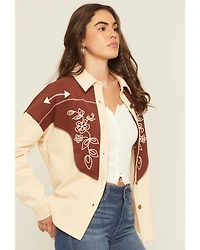 Blue B Women's Western Button-Down Shacket