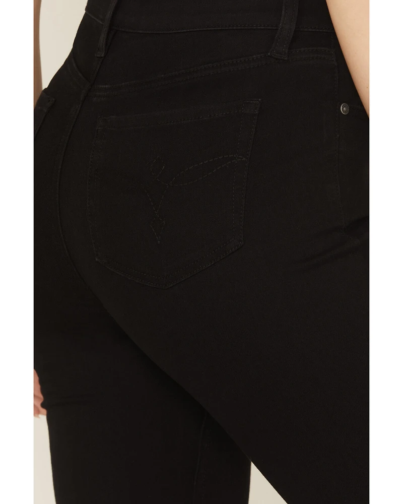 Shyanne Women's Edson High Rise Super Flare Stretch Denim Jeans