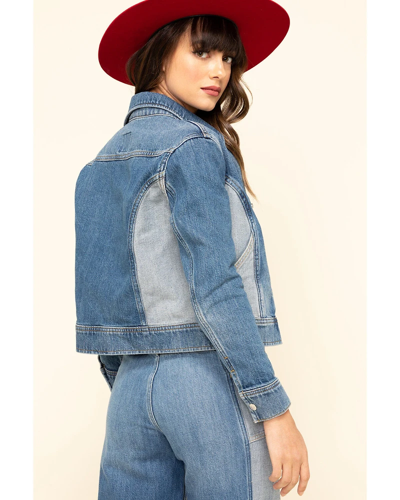 Lee Women's Contrast Denim Seamed Jacket