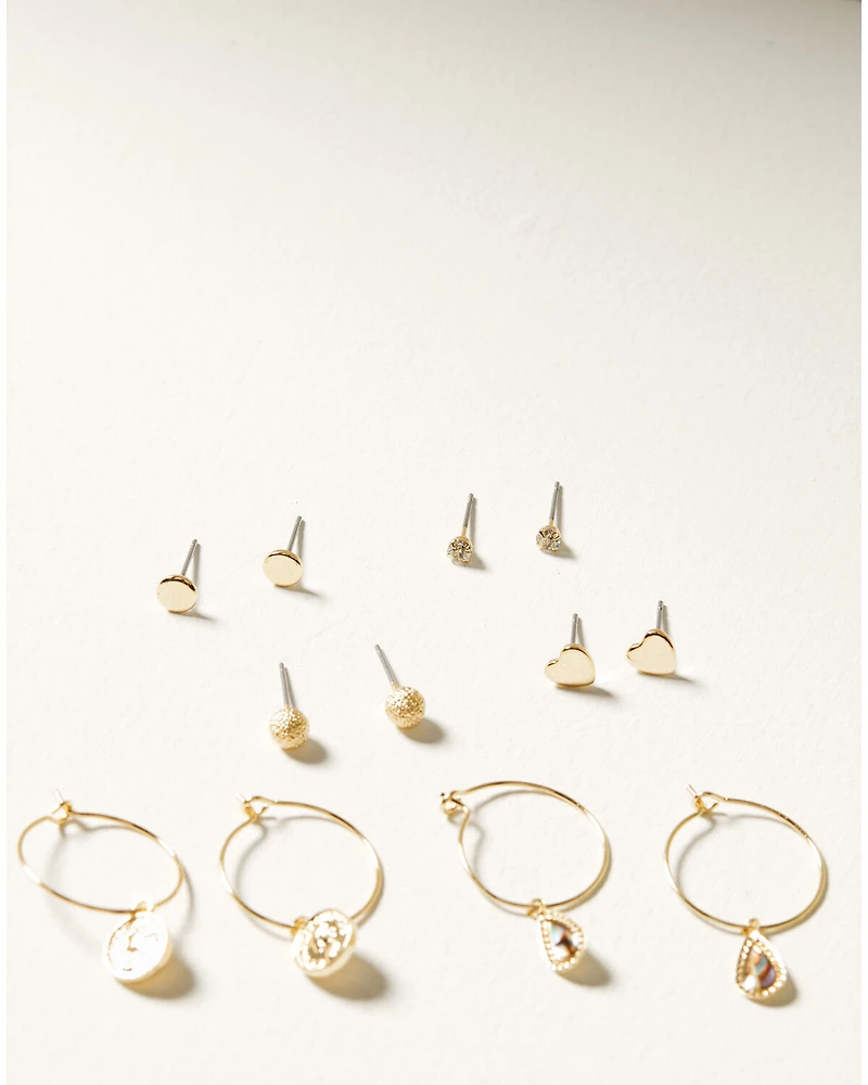 Shyanne Women's Boho Charm Earrings Set - 12 Piece